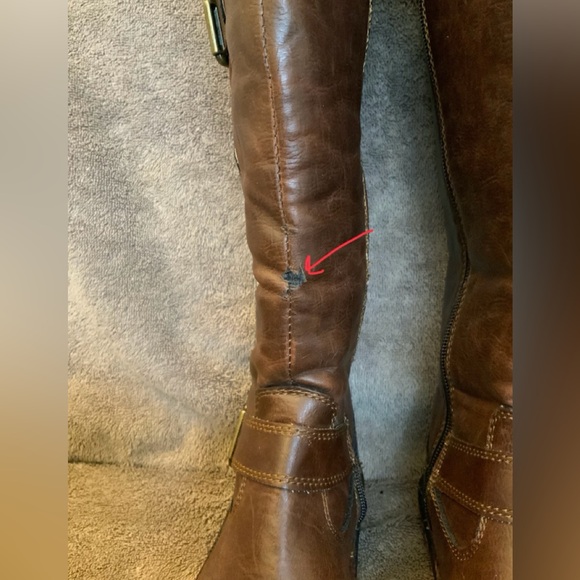 DISTRESSED FAUX LEATHER BOOTS. - Picture 5 of 14